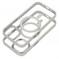 Apple iPhone 15 Coque Color Edge Mag MagSAFE  Gris titane