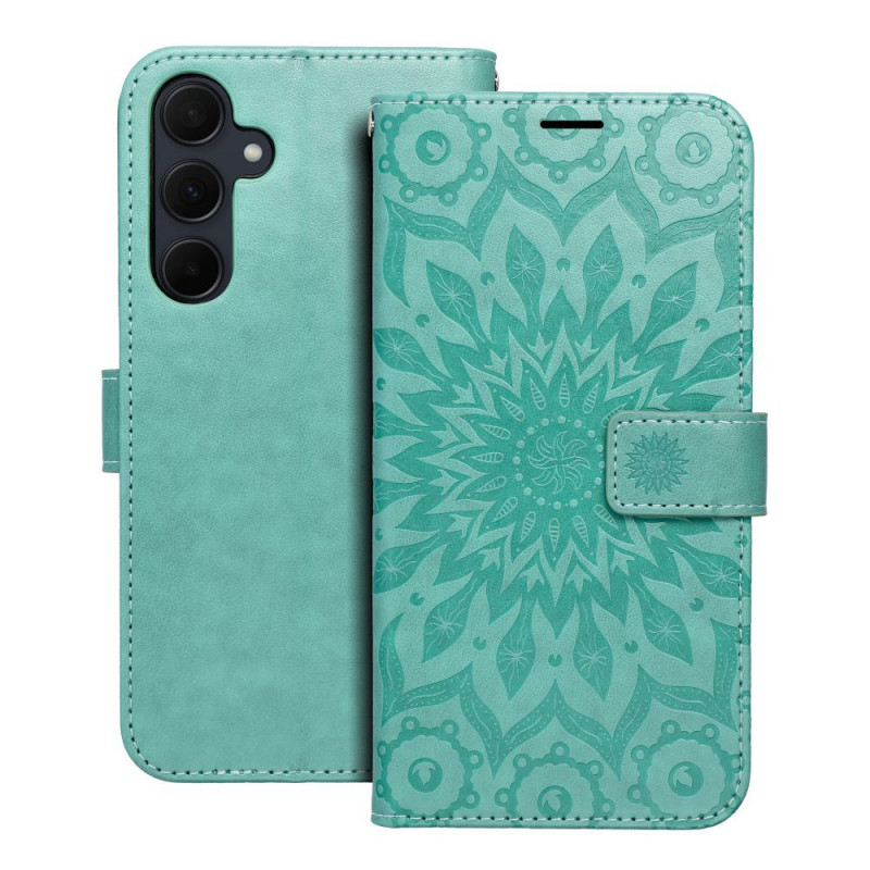 Samsung Galaxy A35 Portefeuilles MEZZO Book Mandala  Vert