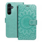 Samsung Galaxy A35 Portefeuilles MEZZO Book Mandala  Vert
