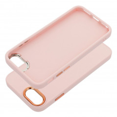 Apple iPhone SE 2022 5G Coque FRAME Élégant  Rose poudré