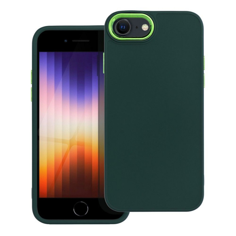 Apple iPhone SE 2022 5G Coque FRAME Élégant  Vert