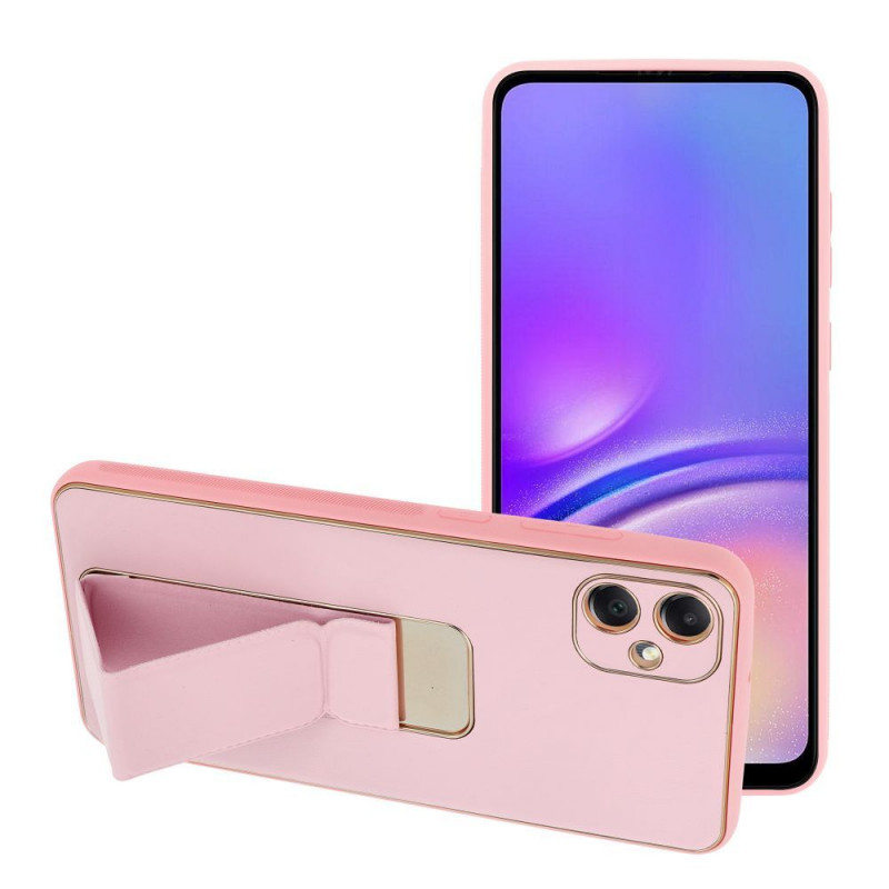 Samsung Galaxy A05 Coque LEATHER Case Kickstand Rose
