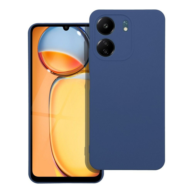 XIAOMI Redmi 13C Coque Silicone Élégant  Bleu