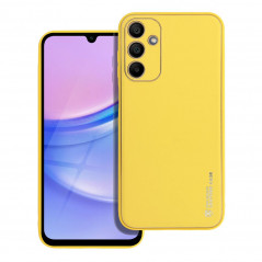 Samsung Galaxy A15 5G Coque Leather Jaune