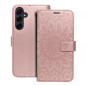Samsung Galaxy A55 Portefeuilles MEZZO Book Mandala  Or rose