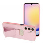 Samsung Galaxy A25 5G Coque LEATHER Case Kickstand Rose