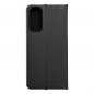 Samsung Galaxy A05s Portefeuilles LUNA Book Carbon Fibre de carbone, Élégant  Noir