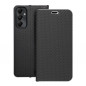 Samsung Galaxy A05s Portefeuilles LUNA Book Carbon Fibre de carbone, Élégant  Noir