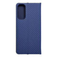 Samsung Galaxy A05s Portefeuilles LUNA Book Carbon Fibre de carbone, Élégant  Bleu