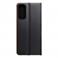 Samsung Galaxy A05s Portefeuilles LUNA Book Gold Élégant  Noir