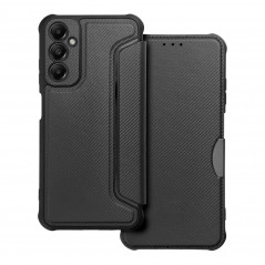 Samsung Galaxy A05s Portefeuilles Razor Book Fibre de carbone, Modèle de carbone  Noir