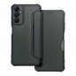 Samsung Galaxy A05s Portefeuilles Razor Book Fibre de carbone, Modèle de carbone  Vert foncé
