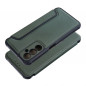 Samsung Galaxy A05s Portefeuilles Razor Book Fibre de carbone, Modèle de carbone  Vert foncé