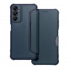 Samsung Galaxy A05s Portefeuilles Razor Book Fibre de carbone, Modèle de carbone  Bleu