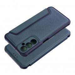 Samsung Galaxy A05s Portefeuilles Razor Book Fibre de carbone, Modèle de carbone  Bleu