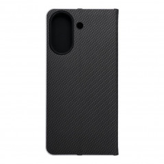 XIAOMI Redmi 13C Portefeuilles LUNA Book Carbon Fibre de carbone, Élégant  Noir