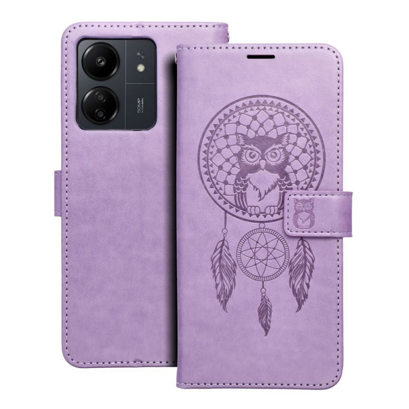 XIAOMI Redmi 13C Portefeuilles MEZZO Book Capteurs de rêve  Violet (Purple)