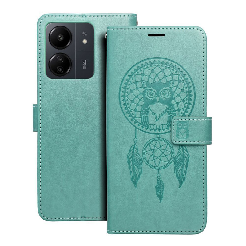 XIAOMI Redmi 13C Portefeuilles MEZZO Book Capteurs de rêve  Vert