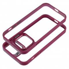 Apple iPhone 12 Pro Coque Bracket Pourpre foncé