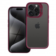 Apple iPhone 15 Pro Coque Bracket Pourpre foncé