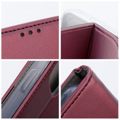 XIAOMI Redmi Note 13 Pro 4G Portefeuilles Smart Magneto book Bourgogne
