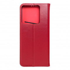 XIAOMI Redmi Note 13 Pro 5G Portefeuilles Leather case SMART PRO Élégant  Bordeaux