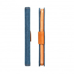 XIAOMI Redmi Note 13 4G Portefeuilles Canvas Book Bleu marine