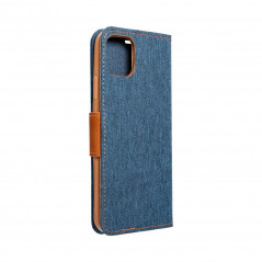XIAOMI Redmi Note 13 4G Portefeuilles Canvas Book Bleu marine