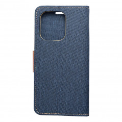 XIAOMI Redmi Note 13 4G Portefeuilles Canvas Book Bleu marine