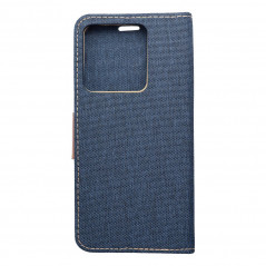 XIAOMI Redmi Note 13 5G Portefeuilles Canvas Book Bleu marine