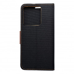 XIAOMI Redmi Note 13 Pro 5G Portefeuilles Canvas Book Noir