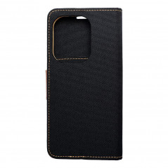 XIAOMI Redmi Note 13 Pro 4G Portefeuilles Canvas Book Noir