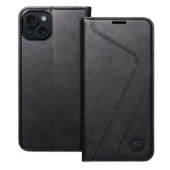 Apple iPhone 15 Plus Portefeuilles Forcell F-PROTECT RFID Blocker Book Élégant  Noir