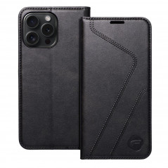 Apple iPhone 15 Pro Max Portefeuilles Forcell F-PROTECT RFID Blocker Book Élégant  Noir
