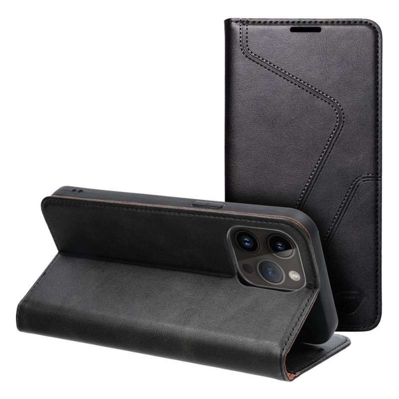 Apple iPhone 14 Pro Max Portefeuilles Forcell F-PROTECT RFID Blocker Book Élégant  Noir