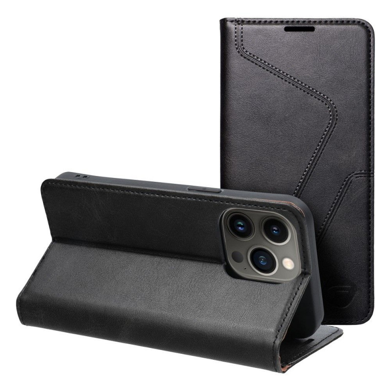 Apple iPhone 13 Pro Portefeuilles Forcell F-PROTECT RFID Blocker Book Élégant  Noir