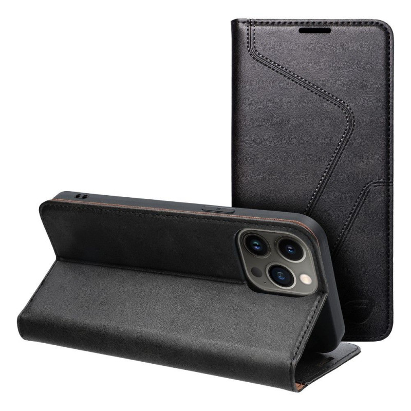 Apple iPhone 13 Pro Max Portefeuilles Forcell F-PROTECT RFID Blocker Book Élégant  Noir