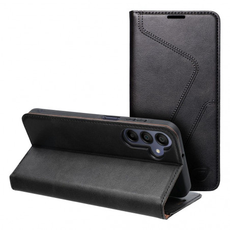 Samsung Galaxy A15 5G Portefeuilles Forcell F-PROTECT RFID Blocker Book Élégant  Noir