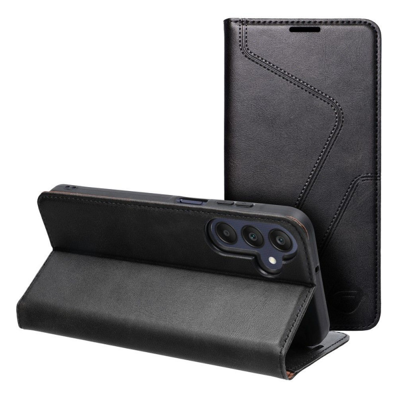 Samsung Galaxy A25 5G Portefeuilles Forcell F-PROTECT RFID Blocker Book Élégant  Noir