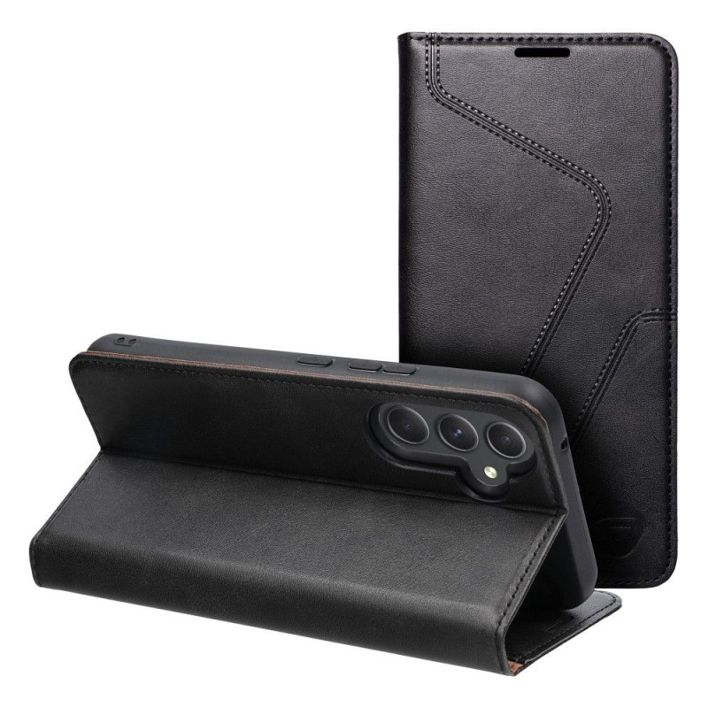 Samsung Galaxy A54 Portefeuilles Forcell F-PROTECT RFID Blocker Book Élégant  Noir