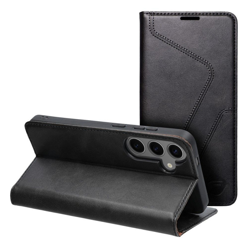 Samsung Galaxy S24 PLUS Portefeuilles Forcell F-PROTECT RFID Blocker Book Élégant  Noir