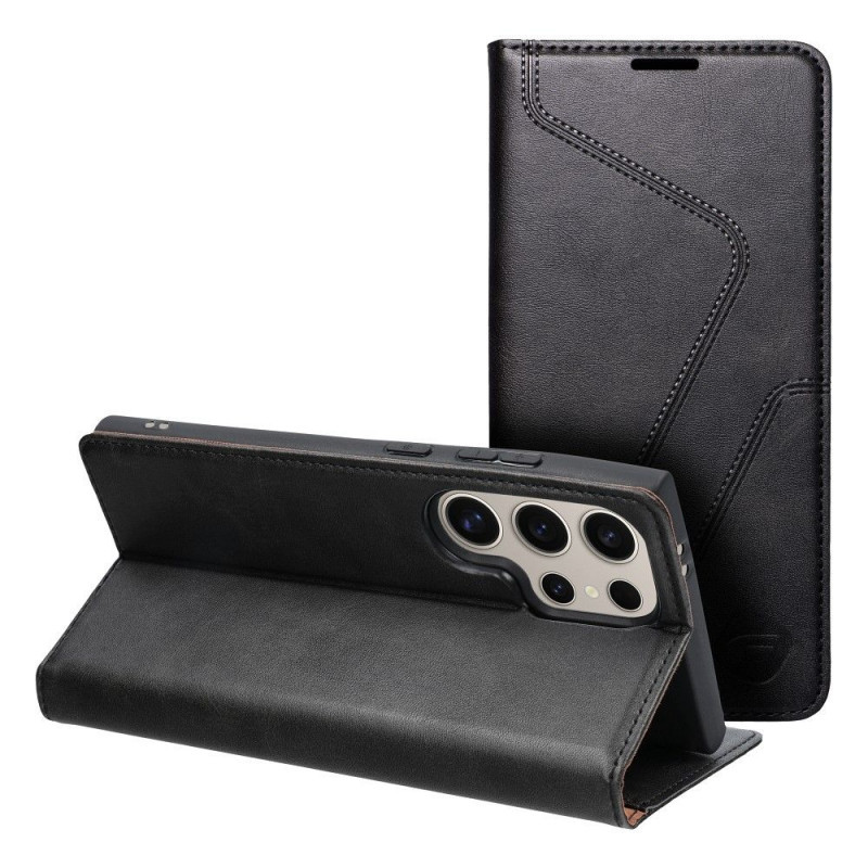 Samsung Galaxy S24 ULTRA Portefeuilles Forcell F-PROTECT RFID Blocker Book Élégant  Noir