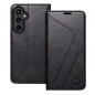 Samsung Galaxy S24 Portefeuilles Forcell F-PROTECT RFID Blocker Book Élégant  Noir