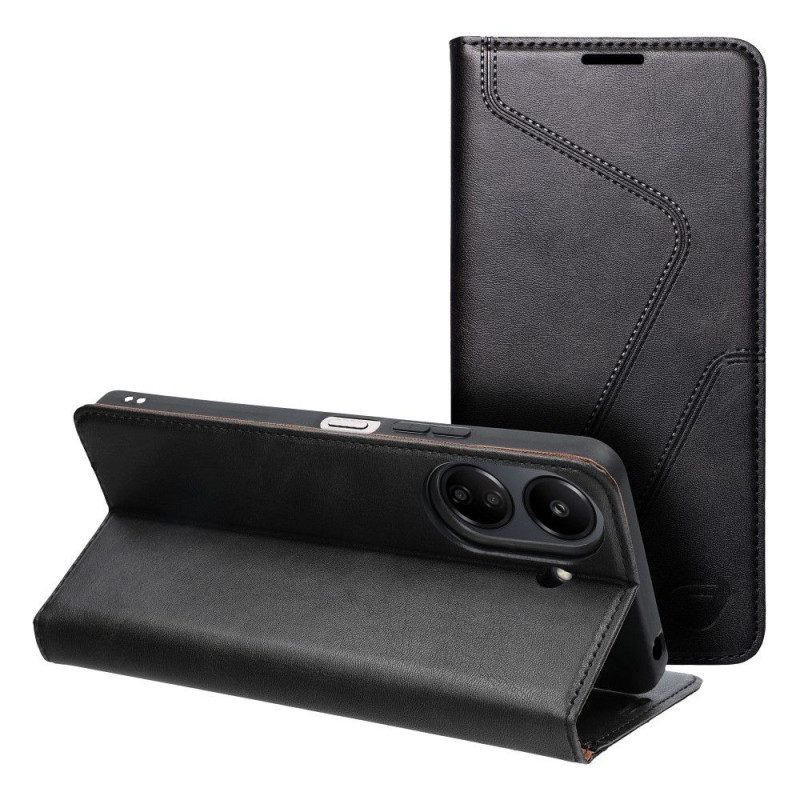 XIAOMI Redmi 13C Portefeuilles Forcell F-PROTECT RFID Blocker Book Élégant  Noir