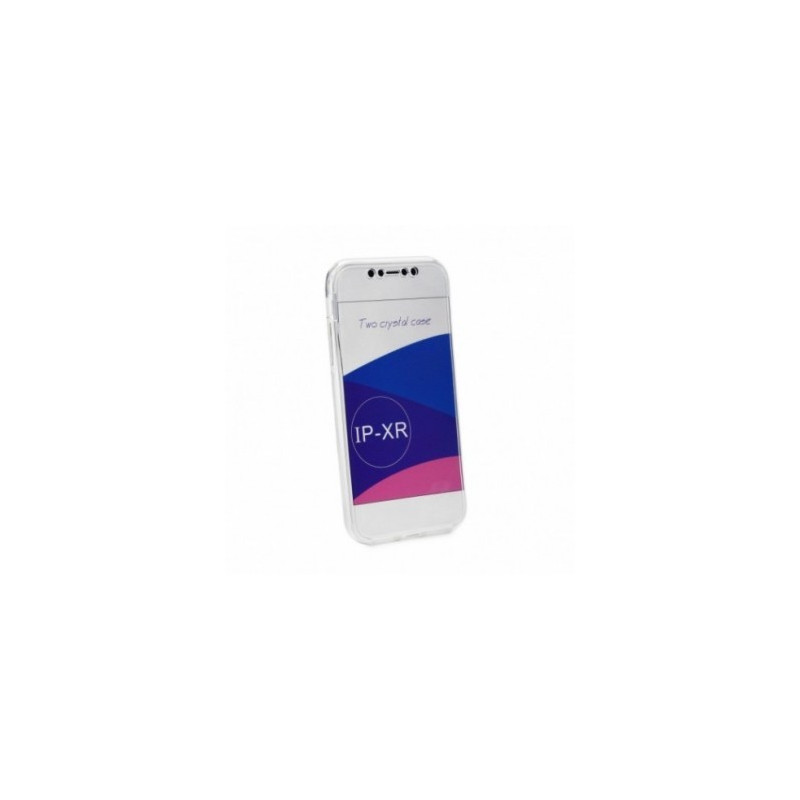 360 Ultra Slim Front+Back sur le Apple iPhone XR FORCELL Étui en silicone Transparent