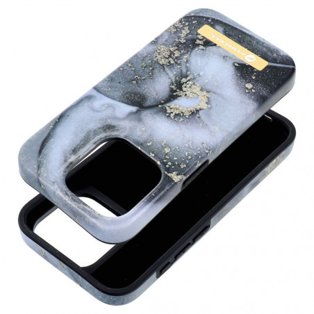 Apple iPhone 15 Pro Coque Forcell F-Pprotect Mirage MagSAFE  Brume de marbre