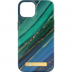 Apple iPhone 14 Coque Forcell F-Pprotect Mirage MagSAFE  Marbre de jade