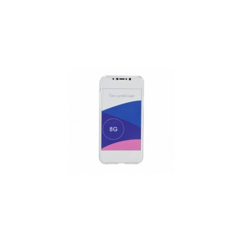 360 Ultra Slim Front+Back sur le Apple iPhone X FORCELL Étui en silicone Transparent