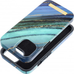 Apple iPhone 15 Coque Forcell F-Pprotect Mirage MagSAFE  Marbre de jade