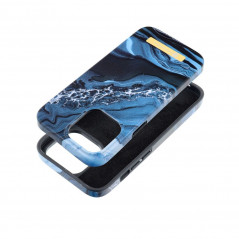 Apple iPhone 15 Coque Forcell F-Pprotect Mirage MagSAFE  Marbre océan
